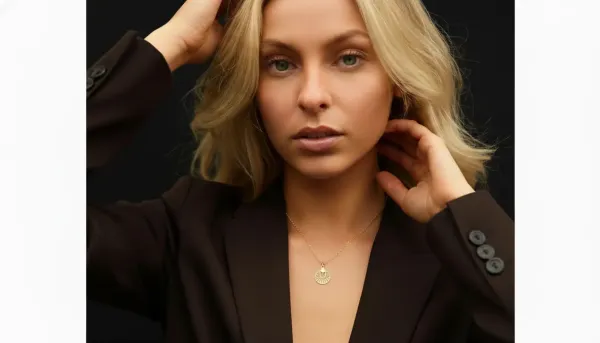 Halskette Elaine 925 Sterling Silber Vergoldet